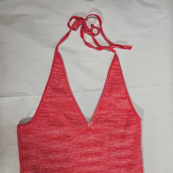 Wild Fable Sweater Halter Dress Pink Space Dye Women's Size XXL - Picture 3 of 6